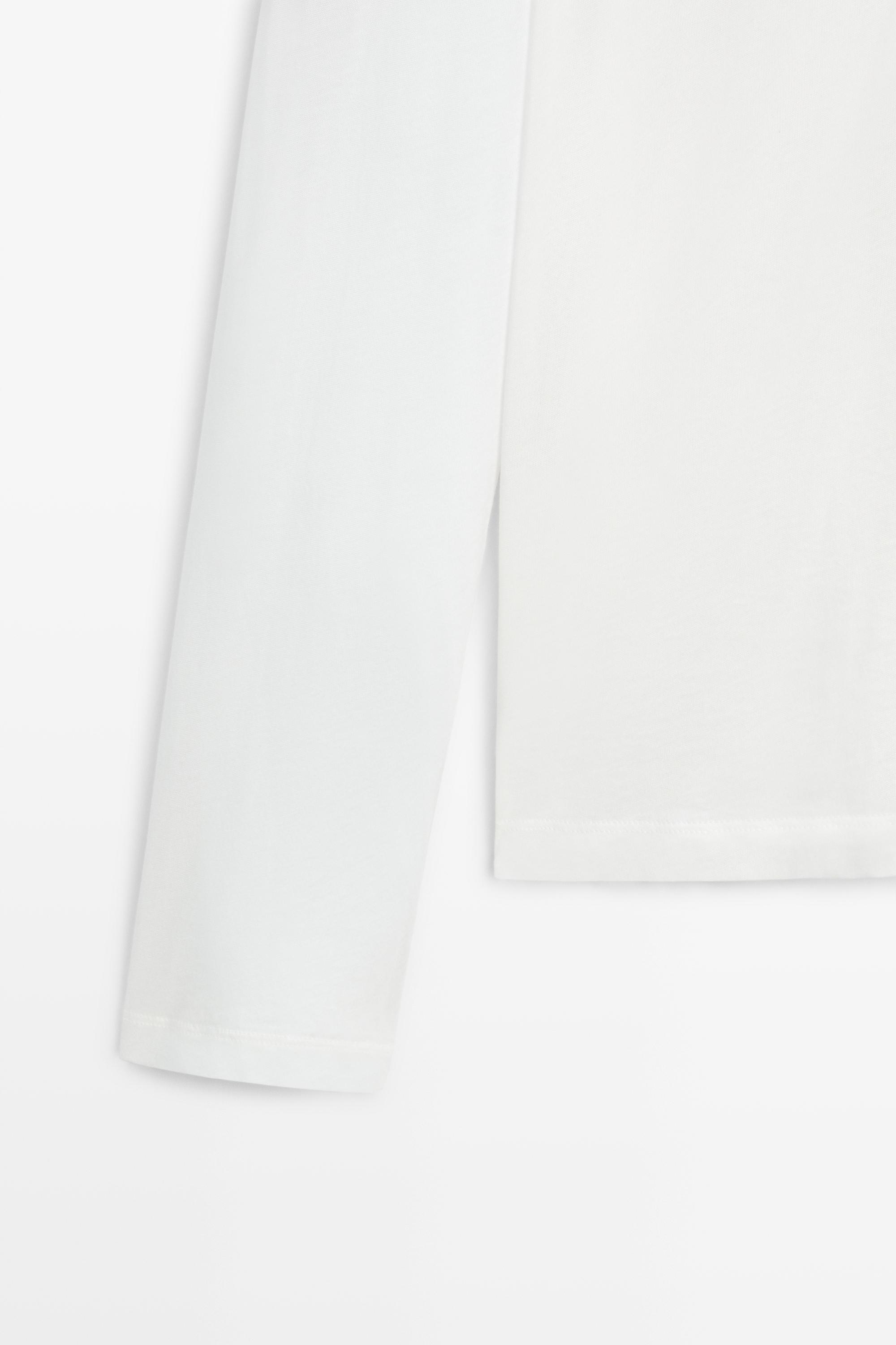 Polo manches longues 100 % coton